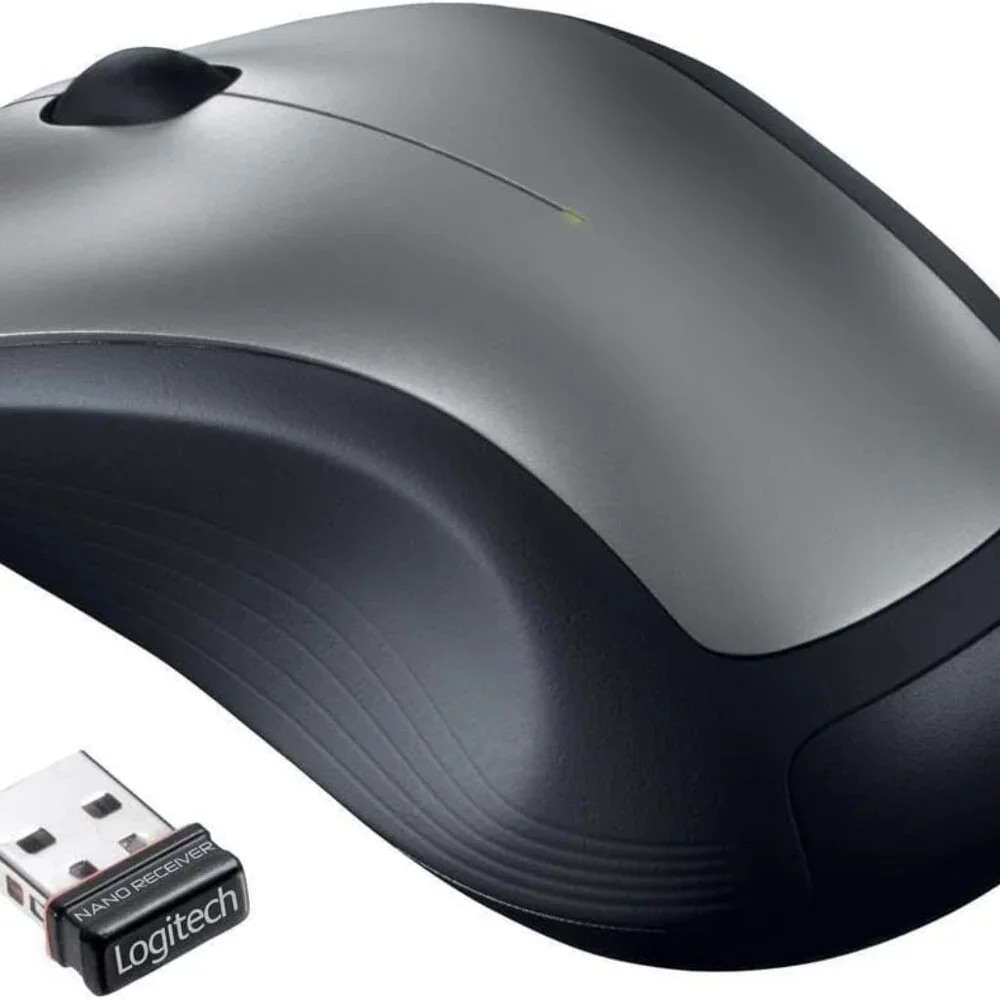 Logitech Wireless Mouse in Sleek Black and Silver